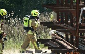Ćwiczenia dla strażak&oacute;w PSP i OSP z terenu powiatu bytowskiego 16