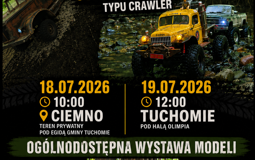 Plakat wystawa modeli sterowanych