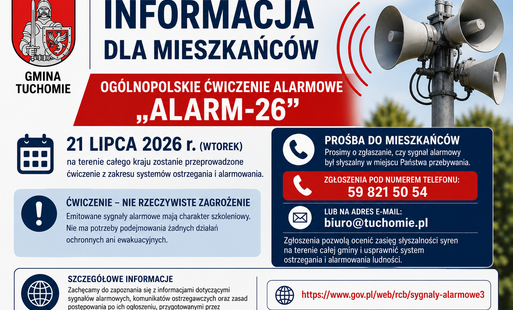 Plakat ćwiczenie ALARM-26
