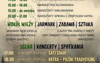 Plakat Słowiańskie Echo Festiwal w Piasznie na Górze Lemana