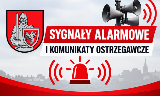 grafika sygnały alarmowe i komunikaty ostrzegawcze