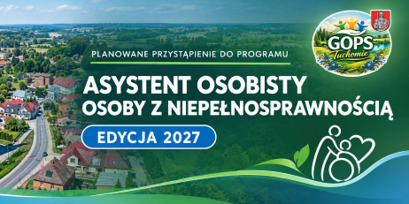 Plakat Asystent osobisty osoby z niepełnosprawnością